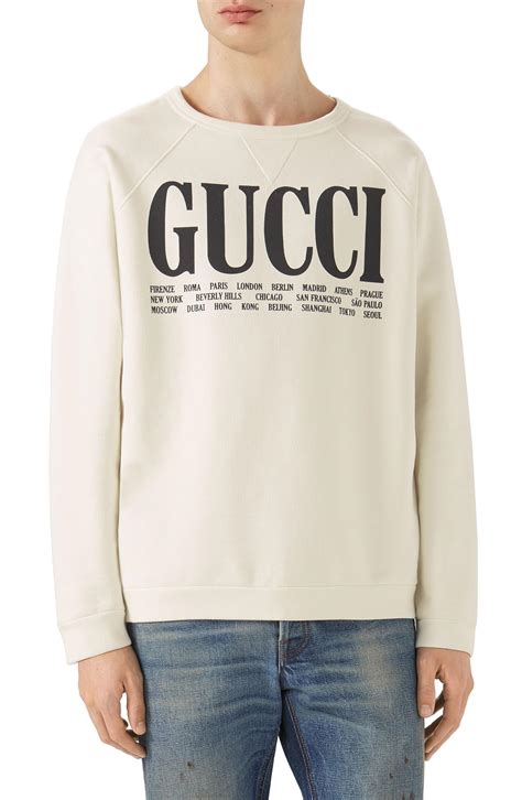 gucci felpa cities|Gucci Cities sweatshirt .